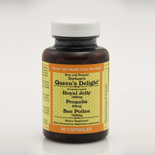 Durham's Queen's Delight® VEGI Capsule (Bee Pollen, Propolis, Royal Jelly)